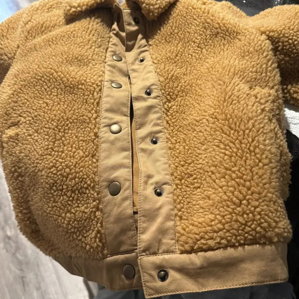 Madewell Tan Sherpa Jacket - Picture 7 of 9